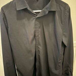 Classic Black Button-Up Shirt